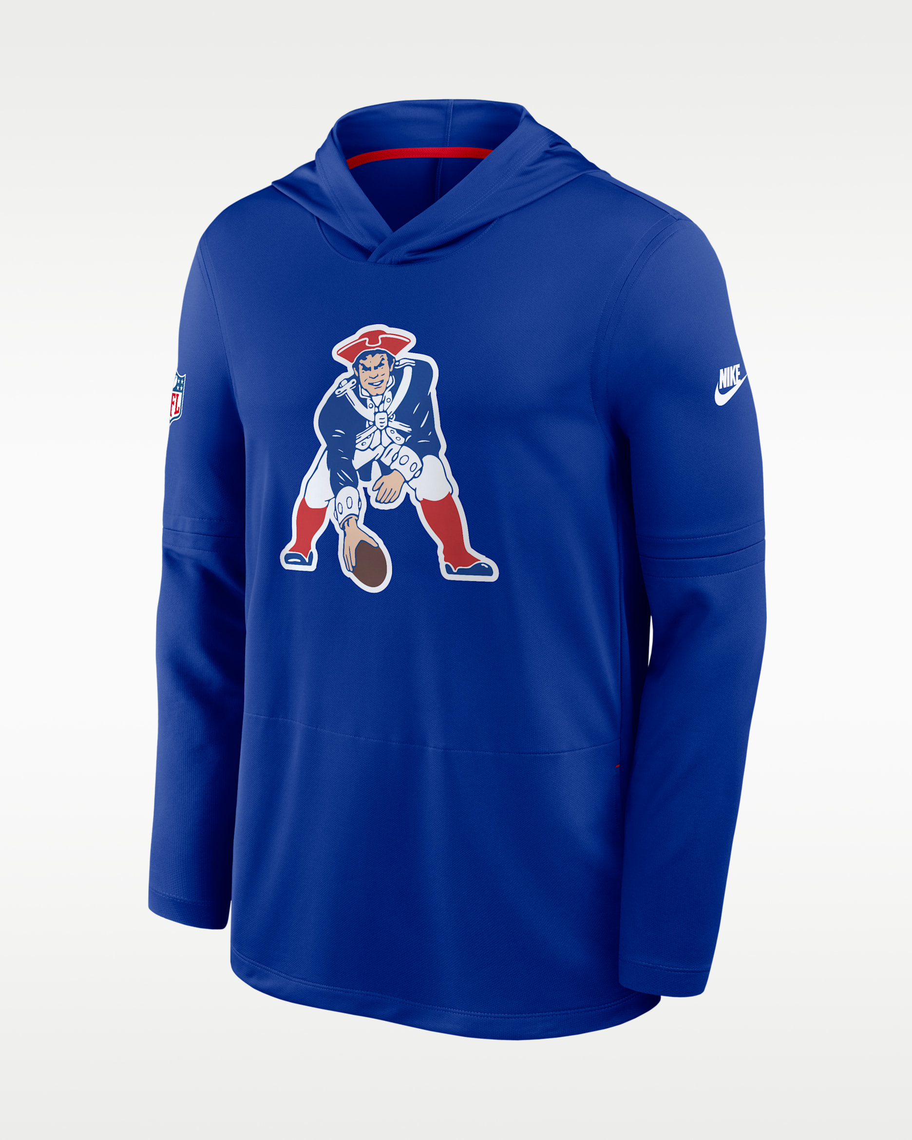 New England Patriots Alt Men's Nike Dri-FIT NFL Long-Sleeve Hooded